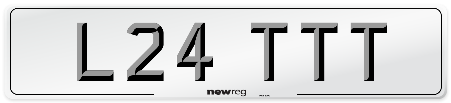 L24 TTT Number Plate from New Reg